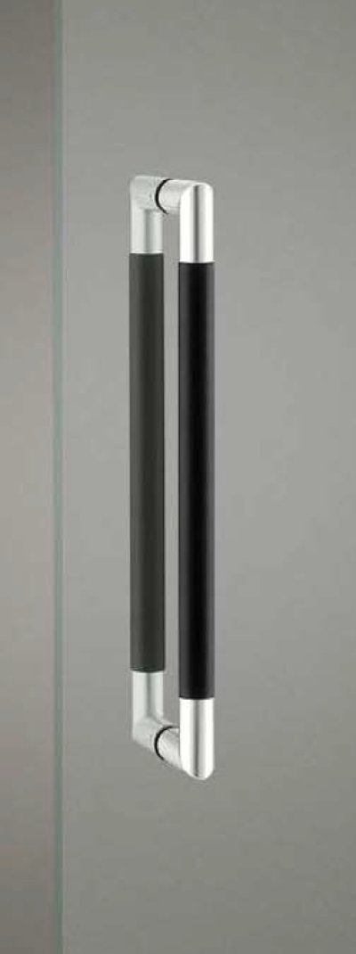 画像1: アルミ ブラストブラック ＋ステンレス ヘアラインハンドル（両側タイプ）/全長:452mm