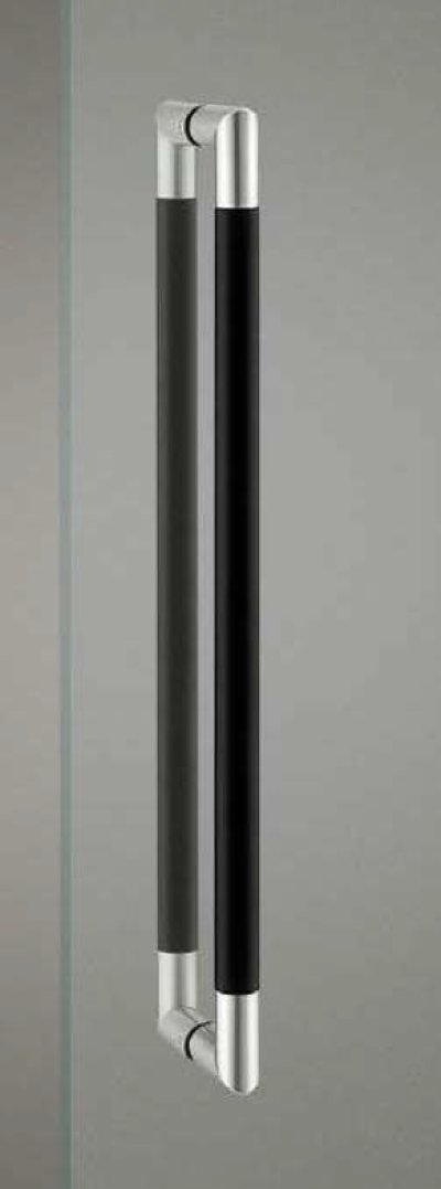 画像1: アルミ ブラストブラック ＋ステンレス ヘアラインハンドル（両側タイプ）/全長:600mm