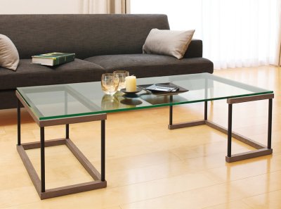 画像1: 【アルテジャパン】【送料無料】ガラステーブル Living table