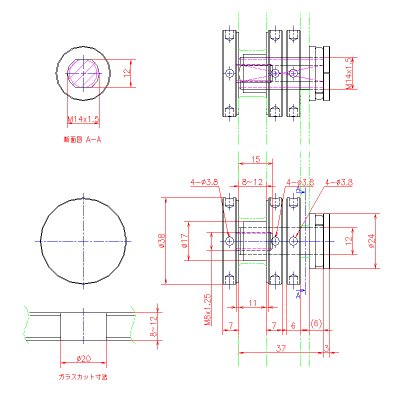 画像3: ステンレス面付け型フィックス（前締めタイプ）