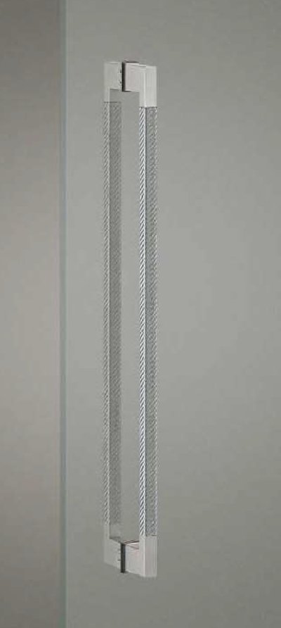 画像1: カーボン シルバー ＋ステンレス ヘアラインハンドル（両側タイプ）/全長:600mm
