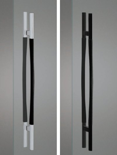 画像2: ユニキャスト ラフブラストブラック +アルミ ブラックハンドル（両側タイプ）/全長:800mm