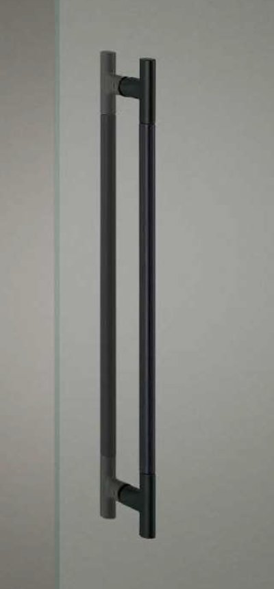 画像1: ユニウッド ブラック ＋ユニキャスト ブラストブラックハンドル（両側タイプ）/全長:600mm