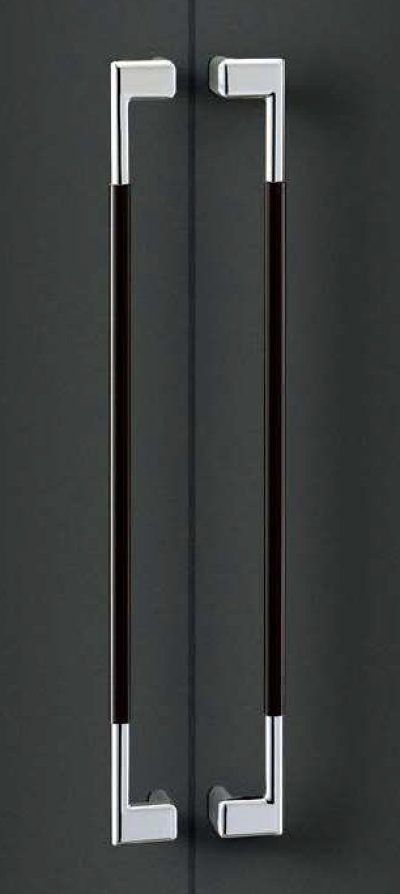 画像1: カーボン ブラック ＋ブラス クロムハンドル（両側タイプ）/全長:800mm