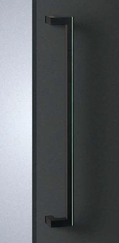 画像1: アルミ ユニフロストブラック ＋シャイニクスハンドル（両側タイプ）/全長:600mm