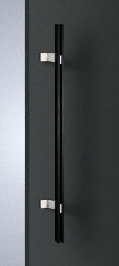 画像1: アルミ ユニフロストブラック＋ユニフロストシルバーハンドル（両側タイプ）/全長:625mm