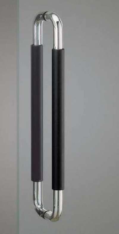 画像1: ウレタンパッド ブラック ＋ステンレス ミラーハンドル（両側タイプ）/全長:600mm