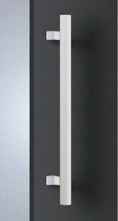 画像1: アクリル ホワイト ＋アルミ シルバーハンドル（両側タイプ）/全長:550mm