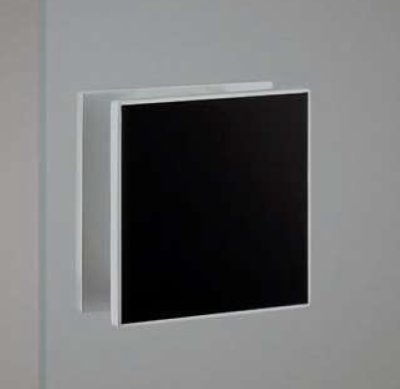 画像1: 化粧合板 ブラック ＋ユニキャスト ブラストシルバーハンドル（両側タイプ）/全長:□200mm