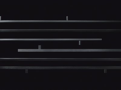 画像1: アルミ ヘアラインブラックハンドル（両側タイプ）/ロングタイプ