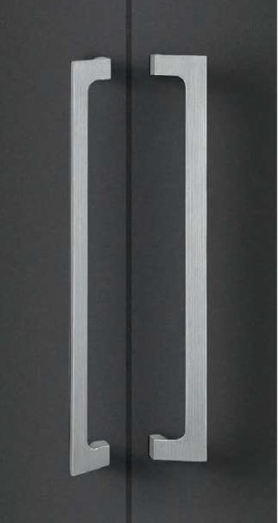 画像1: ユニキャスト ヘアラインシルバー ＋ユニフロストシルバーハンドル（両側タイプ）/全長:500mm