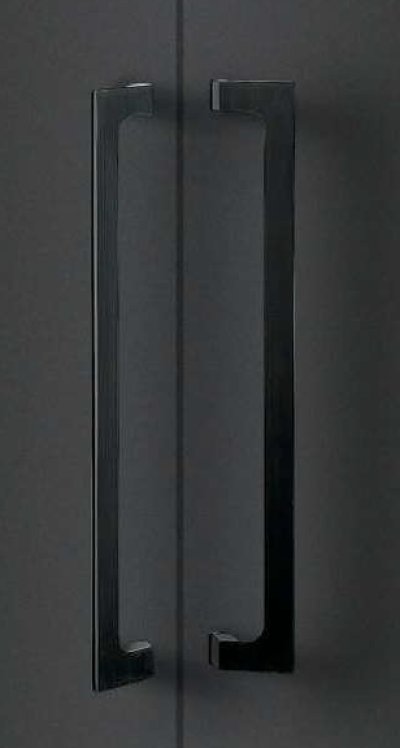 画像1: ユニキャスト ヘアラインブラック ＋ユニフロストブラックハンドル（両側タイプ）/全長:500mm
