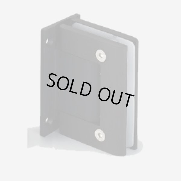 画像1: 自由丁番 （黒丁番）　壁取付タイプ ２個セット (1)