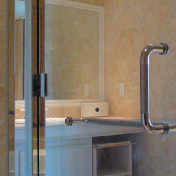 画像5: ステンレスガラス用調整ヒンジ／T型・壁取付タイプ (5)