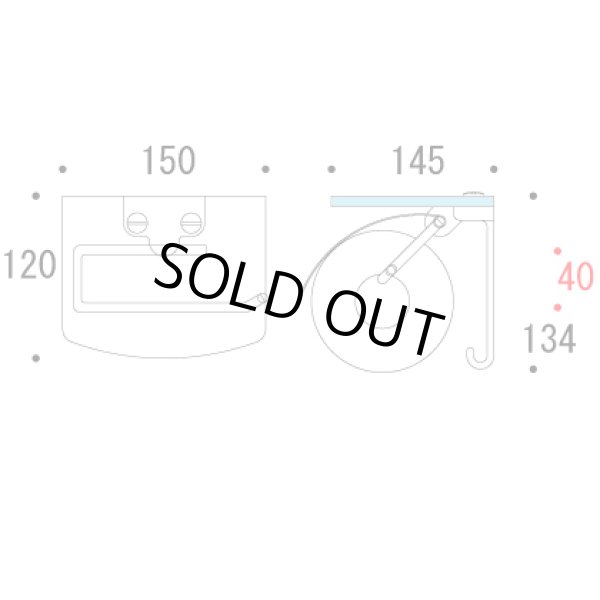 画像2: ＴＰＨ　ガラスシェルフＳ (2)