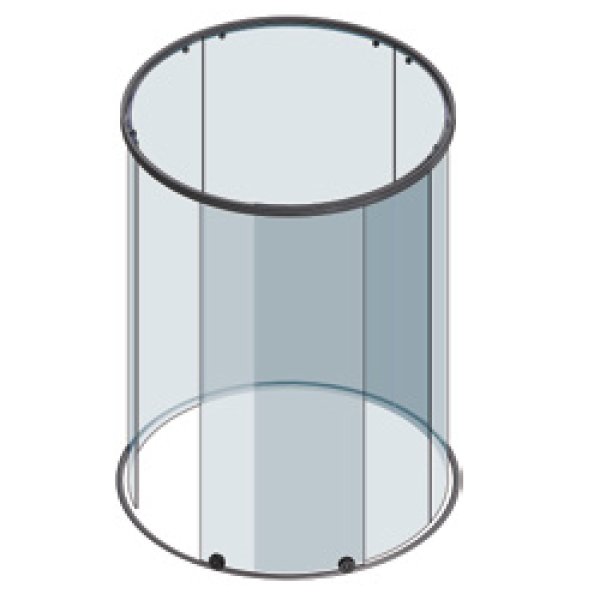 画像5: 円柱ガラスブース引戸 テラ (5)