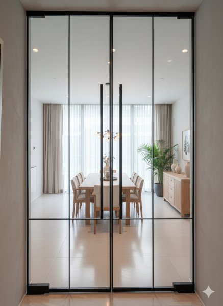 画像3: 枠付き大型ガラスドア (3)