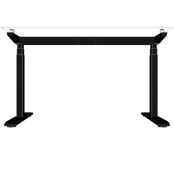 画像3: 【電動・上下昇降】ガラステーブル (3)