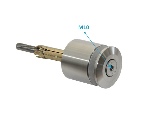 画像2: ガラスバルコニー専用金物【壁用ポイントフィクス】 (2)