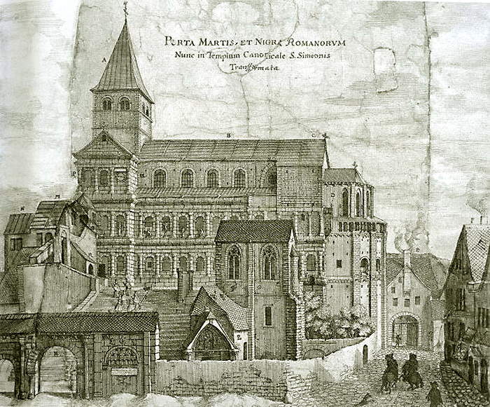 聖シメオン教会に改装されたポルタ・ニグラ（1670年）