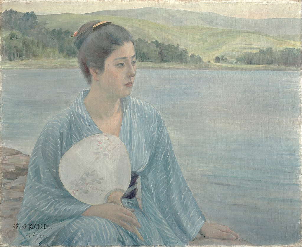『湖畔』(1897年、作画：黒田清輝)
