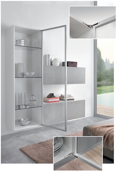 Airヒンジ [air_hinge]スッキリとしたキャビネット扉が実現