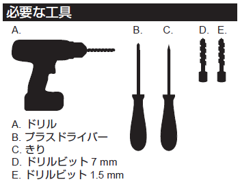 必要な工具