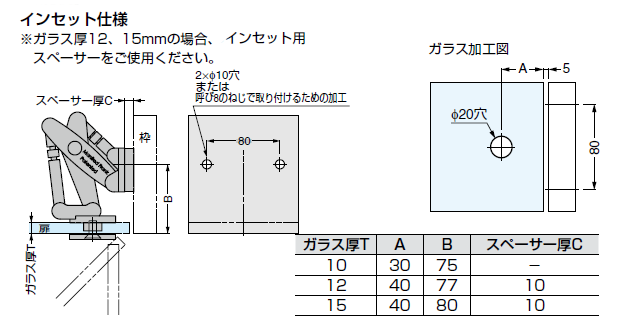 インセット仕様