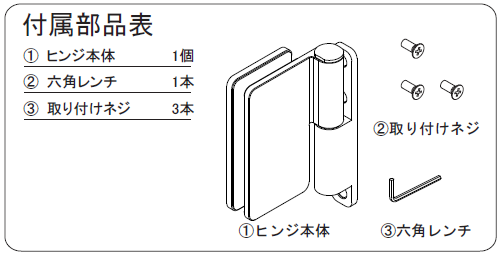 OT-B440付属部品表