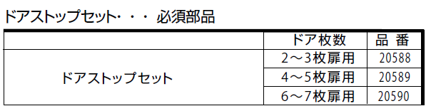 オルデナ 70/F 下レール仕様取付説明