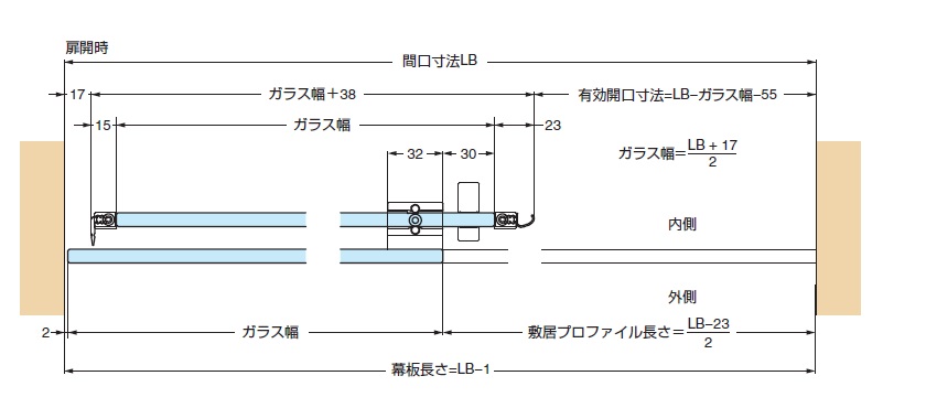 バニオ 40GF納まり寸法図