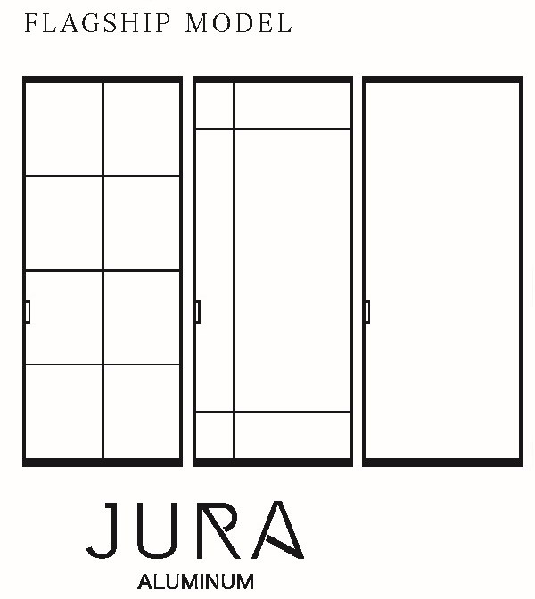 ブラック格子ガラス引戸「JURA（ジュラ）」