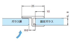 ドア戸先ストッパーシール（8856KUO-8-2500）