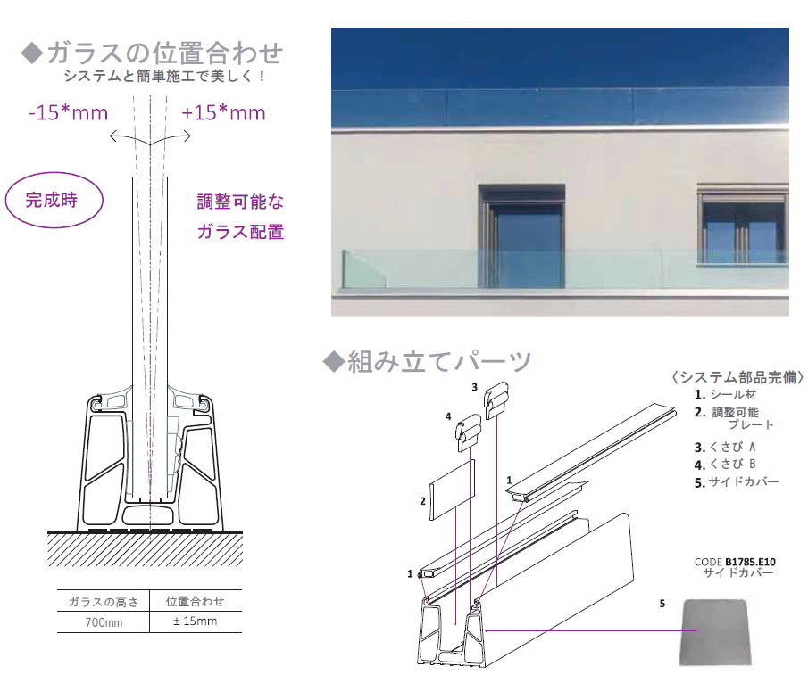 バラストレイドレールB1785